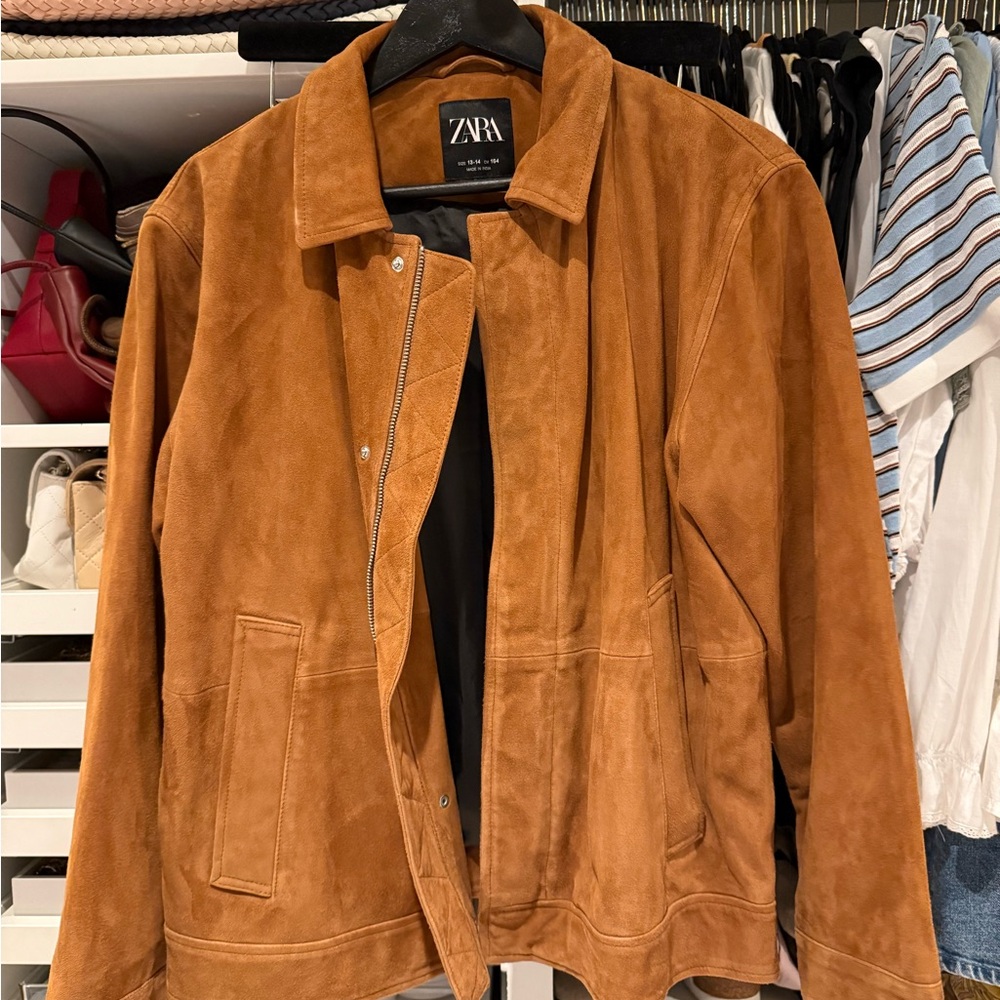Zara Brown Suede Jacket